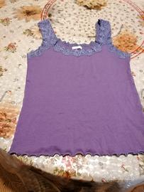 canotta in cotone con pizzo Navigare 