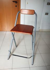 4 sgabelli alti pieghevoli