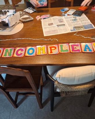 Lotto per compleanni candeline e striscione