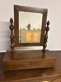 Specchiera in legno massello di noce