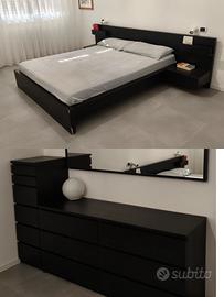 Camera letto completa IKEA Malm (6 pz) marrone