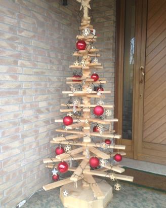 Albero di Natale artigianale in legno