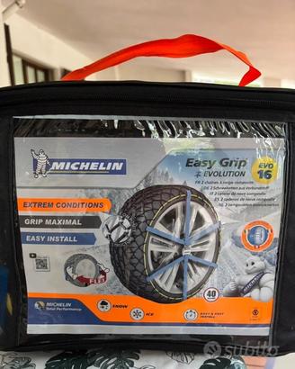 4 calze da neve Michelin Easy Grip, mai usate!