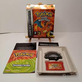 Pokemon rosso fuoco con scatola manuali e inserto