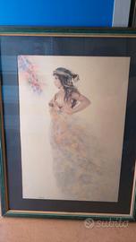 Stampa artistica " Rapporto solitudine" vintage