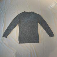 Zara Maglione Uomo L Nero Grigio Melange Regular