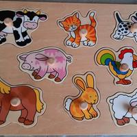 Puzzle legno bambini 