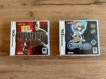Castelvania e Resident Evil Nintendo Ds
