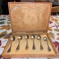Servizio da 5 pezzi cucchiaini in argento 800