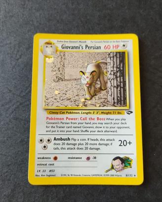 Giovanni's Persian Holo Eng Set Gym Challenge Cart