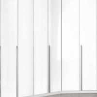 Cabina armadio 6 ante con angolo bianca lucida