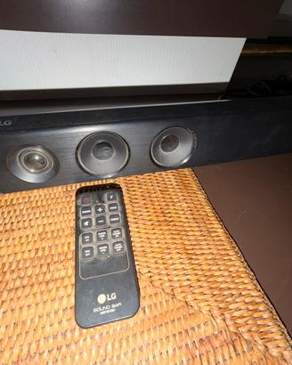 LG SoundbarLAS455+Subwoofer Wireless e telecomando