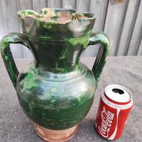 Antica brocca terracotta ceramica pugliese 