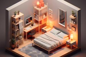 Graziosa stanza singola arredata a saronno