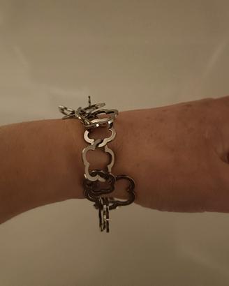 Bracciale floreale con margherite traforate