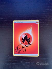 Carta pokemon firmata da federic
