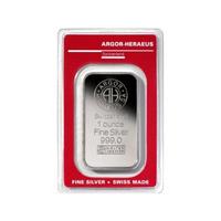 LINGOTTO ARGENTO PURO 1 OZ ARGOR HERAUS NUOVO