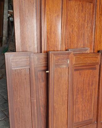 Letto doppio in legno arte povera
