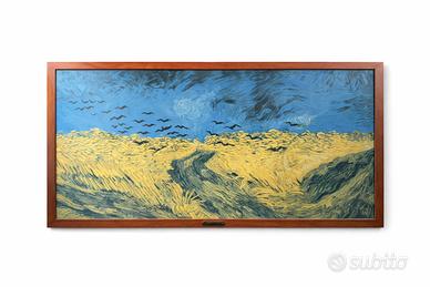Quadro stile Van Gogh con cornice in legno