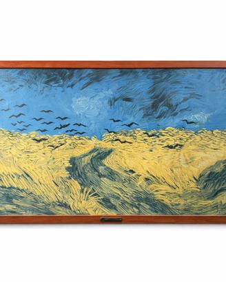 Quadro stile Van Gogh con cornice in legno