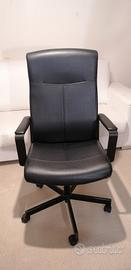 sedia ufficio girevole pelle