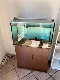 Acquario 80x40x50 con mobile e accessori