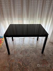 TAVOLO IN VETRO TEMPERATO ALLUNGABILE