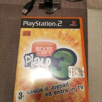 Gioco PS2 - Eye Toy play 3 + videocamera 