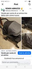 trio passeggino ovetto culletta  marca cam