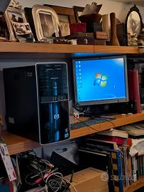 PC HP TOVER COMPLETO DI MONITOR HP FUNZIONANTE