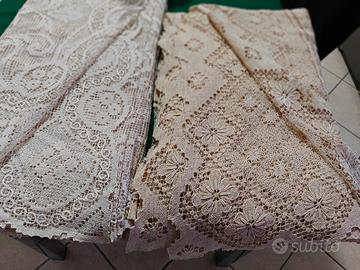 due copriletti matrimoniali fatti a mano 