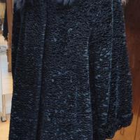 Cappotto con collo di pelliccia