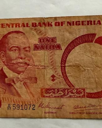 BANCONOTA CENTRAL BANK OF NIGERIA ONE NAIRA