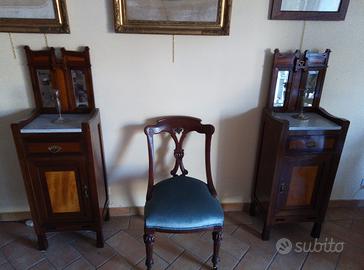 Coppia di sedie a barca 