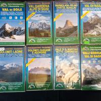 Lotto 20 mappe Dolomiti Trentino - Alto Adige
