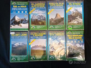 Lotto 20 mappe Dolomiti Trentino - Alto Adige