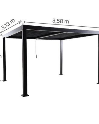 Pergola bioclimatica 313x358 cm in alluminio