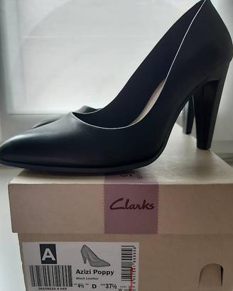 écolleté in pelle nera Clarks Somerset – 37.5