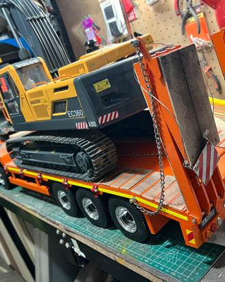 Rimorchio  per camion rc 1:14 tre assi più dolly