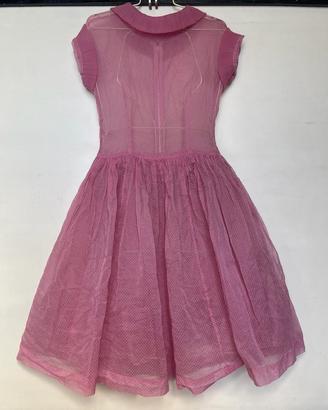 Abito donna rosa fru fru vintage anni '50