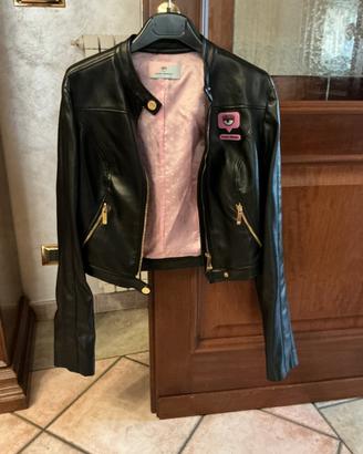 CHIARA FERRAGNI - GIACCA BIKER SMOOTH BLACK - NERO