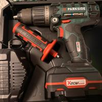 trapano a percussione Parkside completo