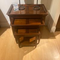 Tris tavolini da soggiorno della Marchetti