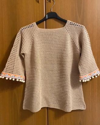 Maglia donna uncinetto