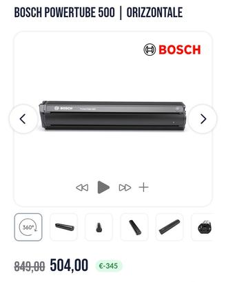 Batteria da 500 bosch powertube