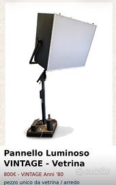 Pannello luminoso vintage pezzo unico