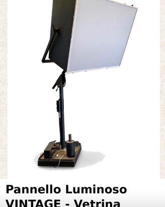 Pannello luminoso vintage pezzo unico
