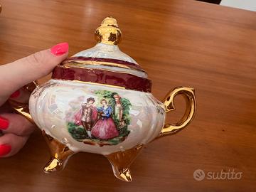 Zuccheriera limoges collezione adamo gold
