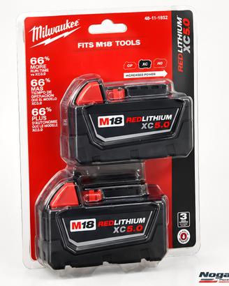 Kit 2 Batterie Milwaukee M18 5Ah 