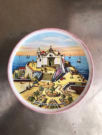 Piatto decorato Ischia